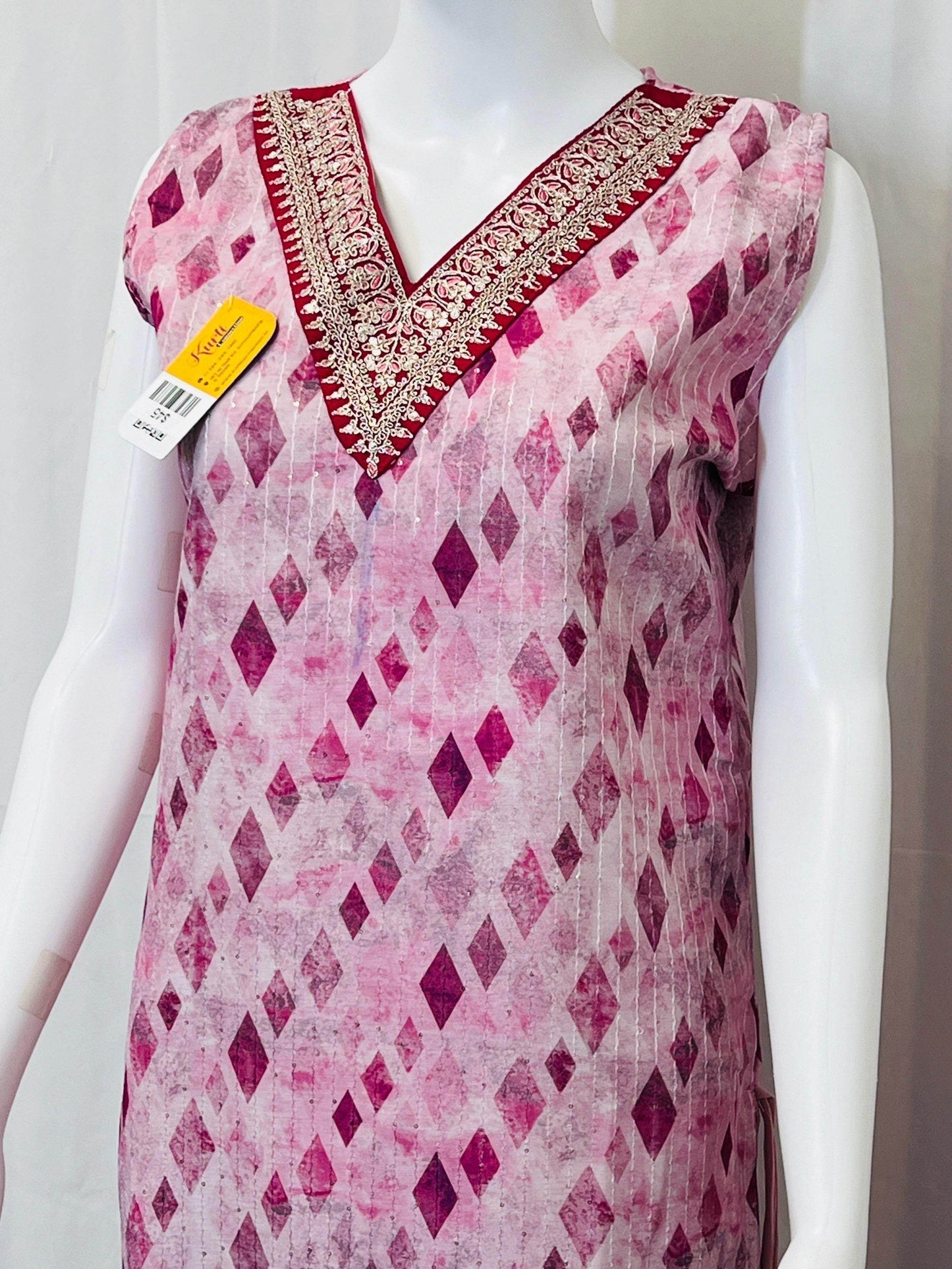 Georgette kurti | tunic - Kurti Connection USA