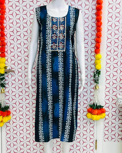 Fancy sequin work Kurti - Kurti Connection USA