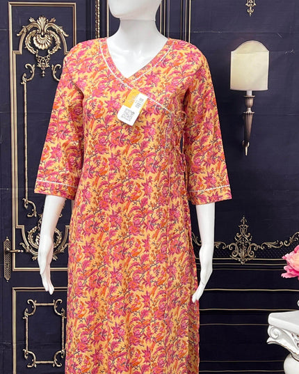 Mulmul cotton Kurti - Kurti Connection USA