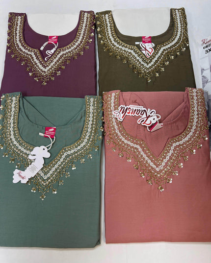 Modal silk kurtis - Kurti Connection USA