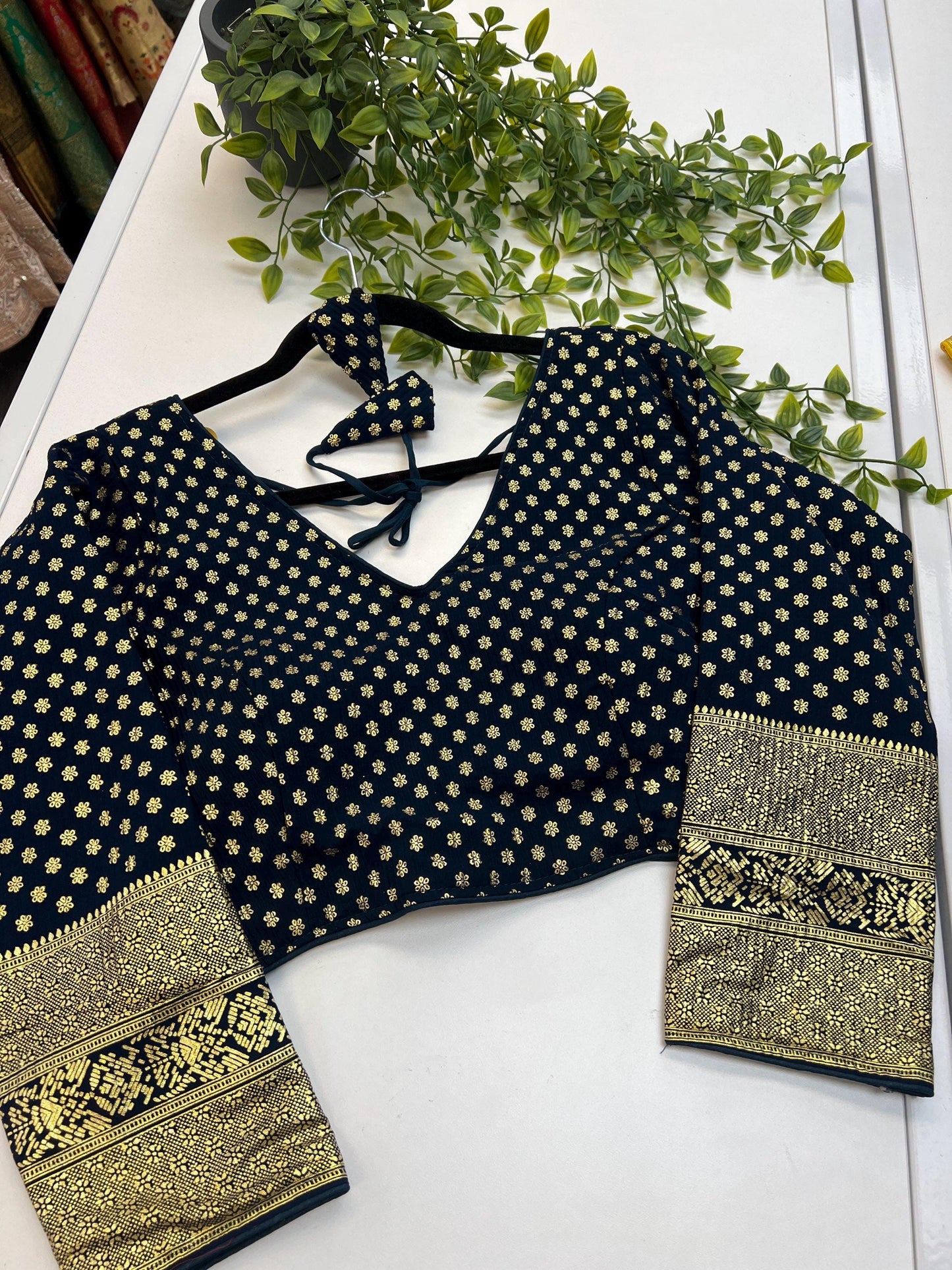 Chiffon Dark blue blouse