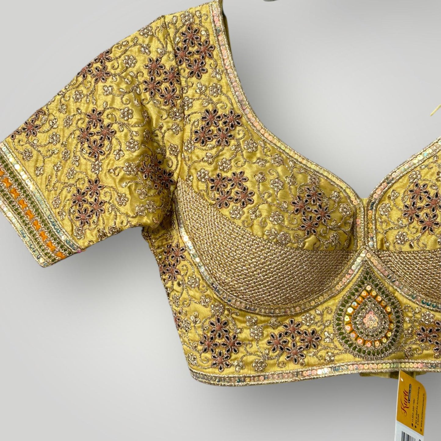 Golden Blouse | sabyasachi cut blouse