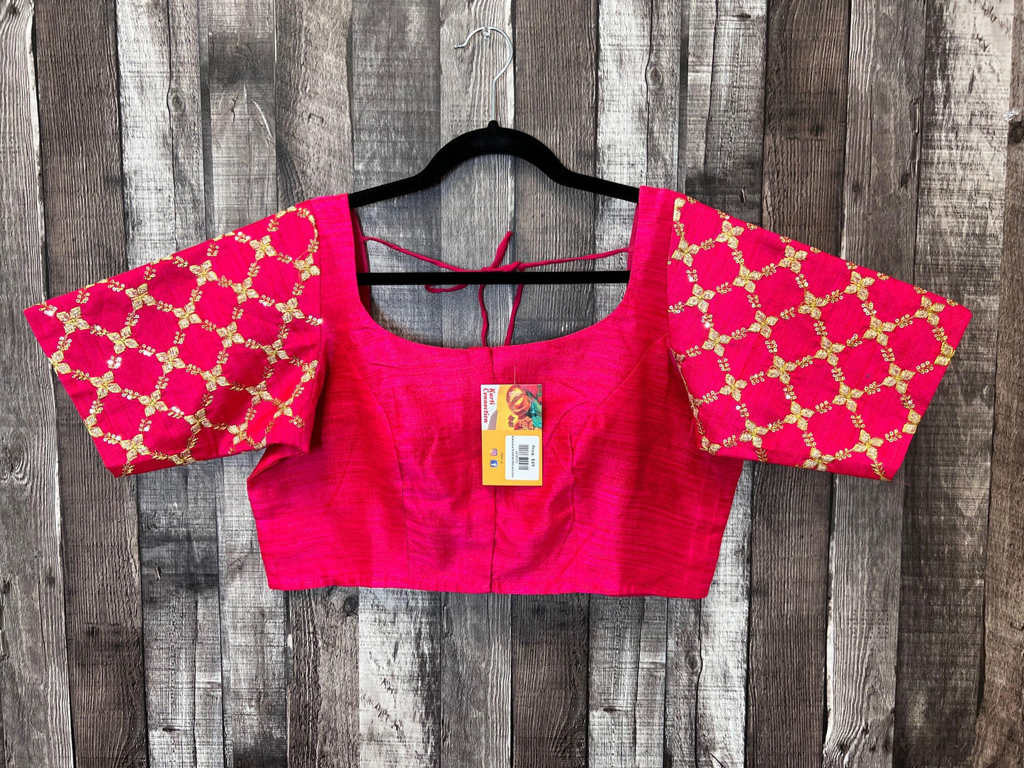 Raw silk blouse