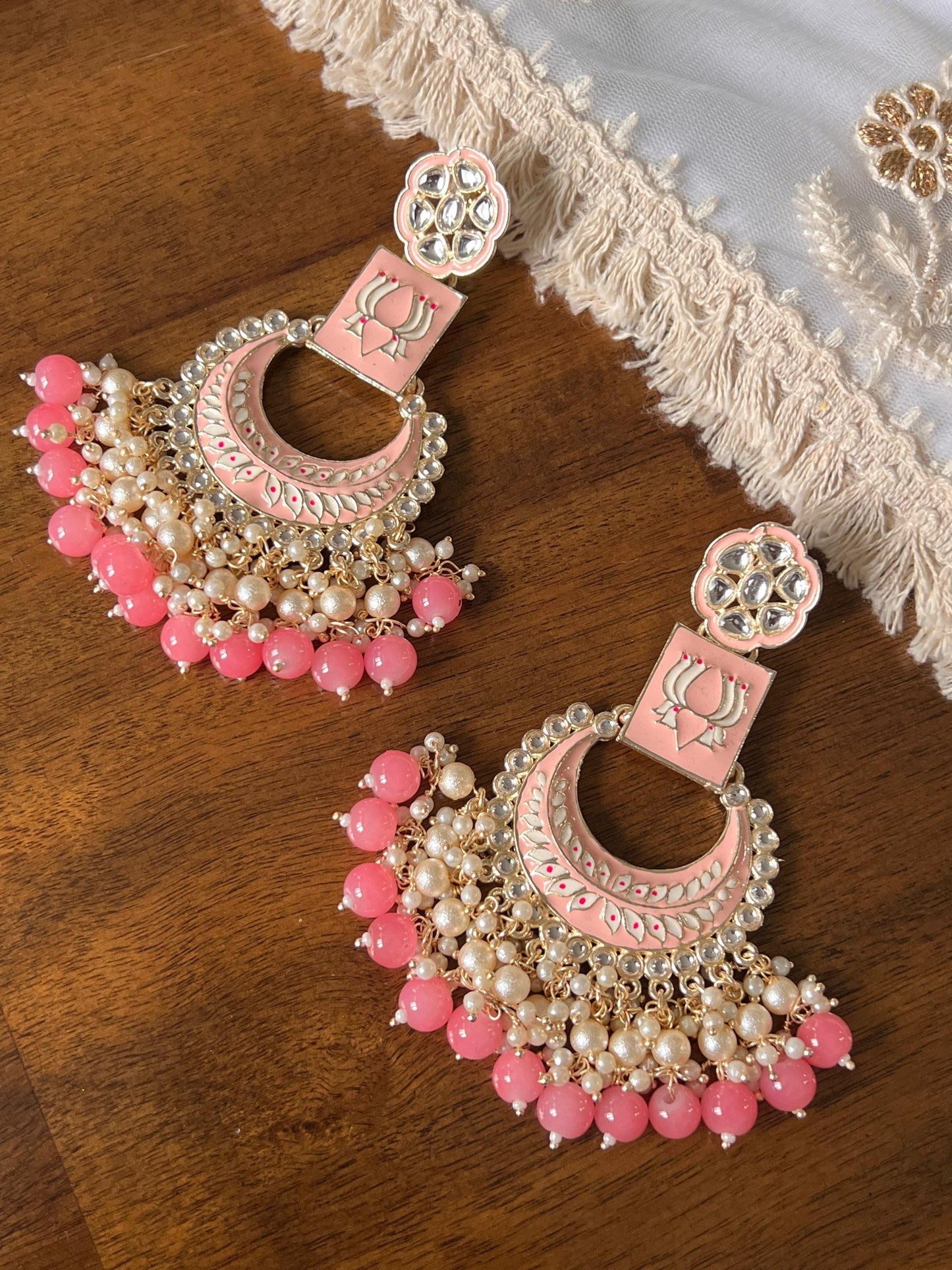 Meenakari earrings