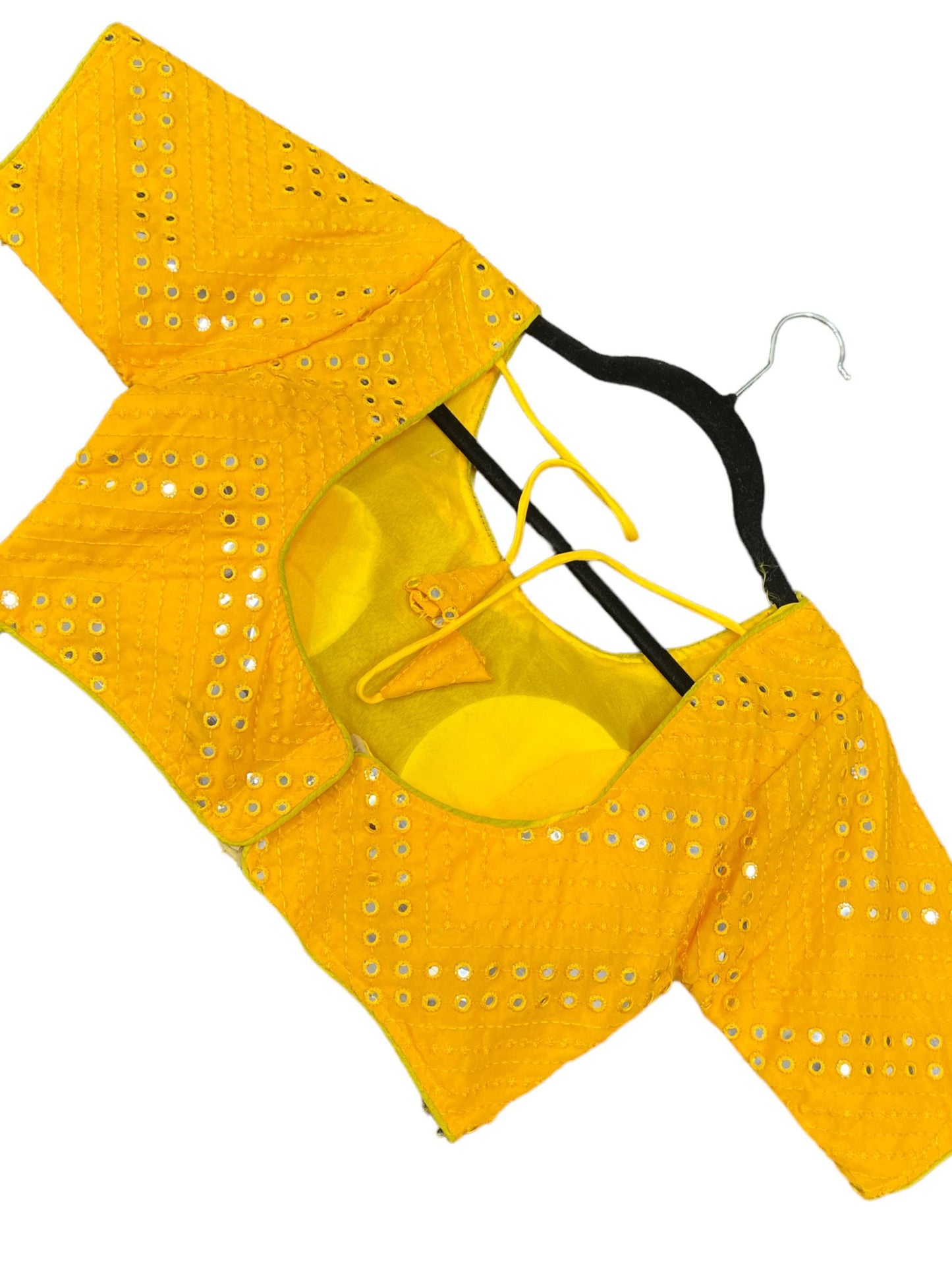 Georgette mirror work blouse