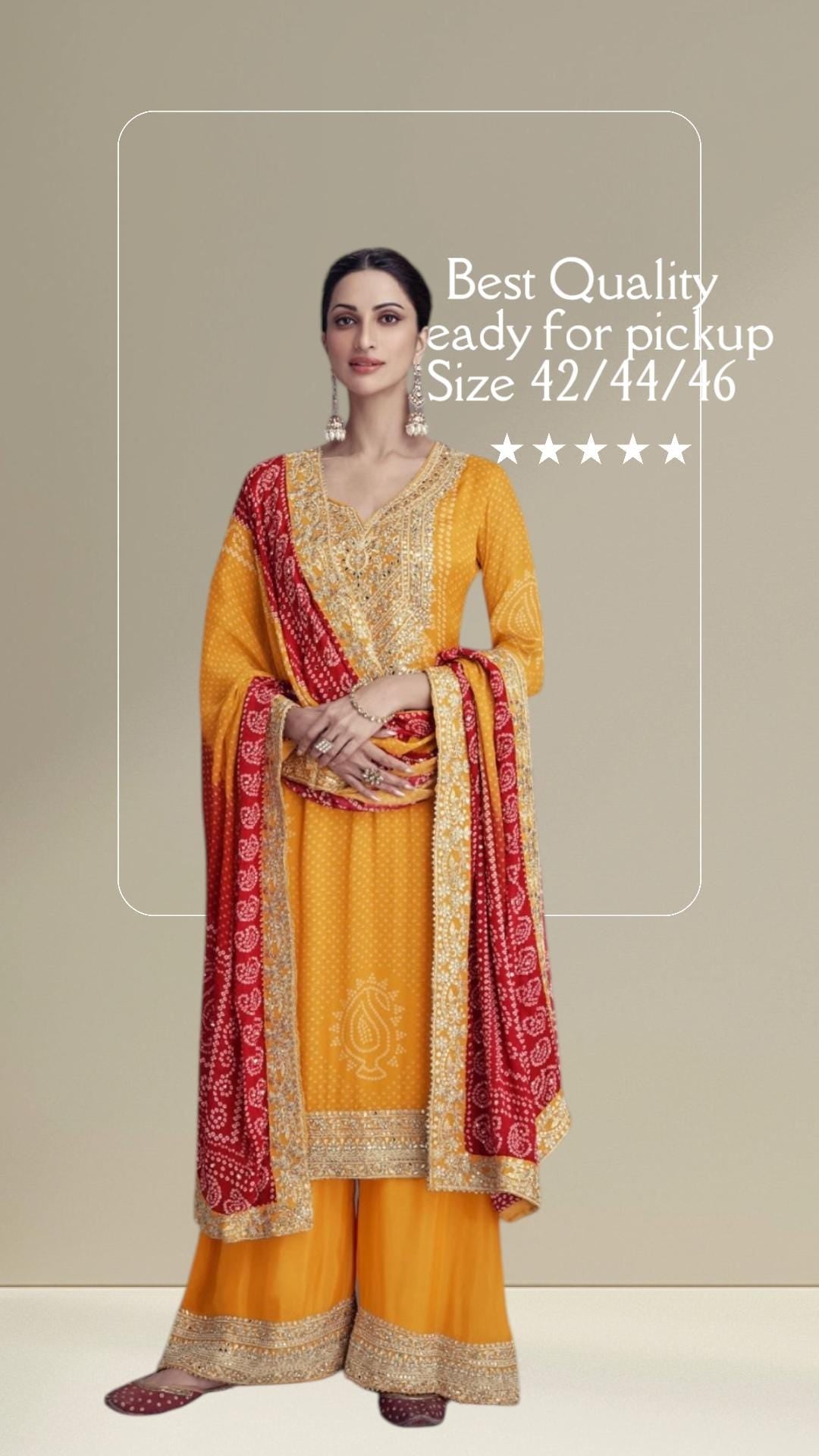 Takshvi | Chinon silk party wear suits