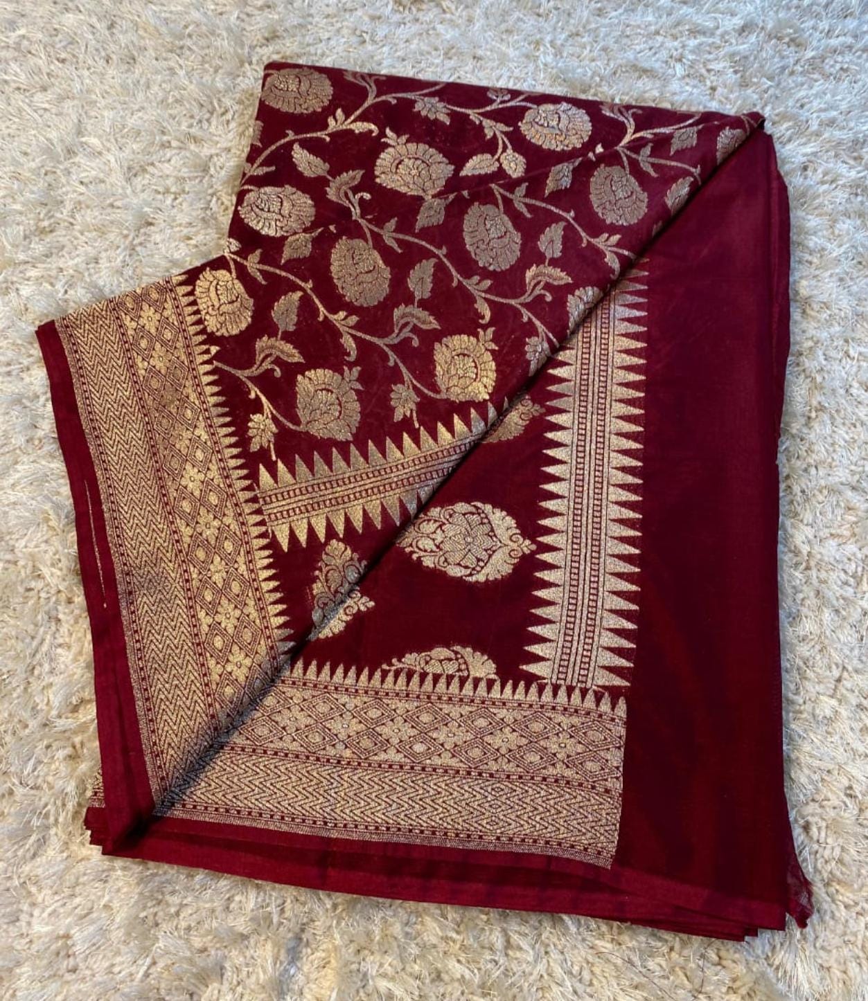 Mashru silk Banarasi saree