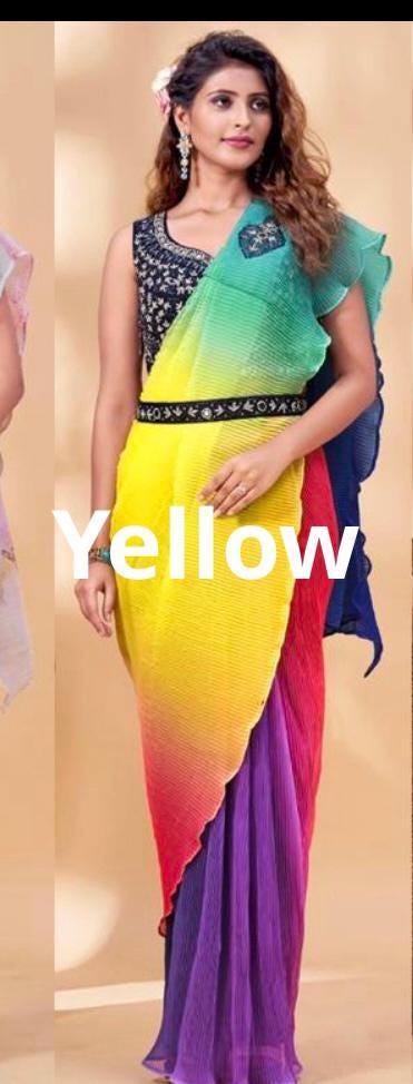 Readymade saree / pre pleated saree