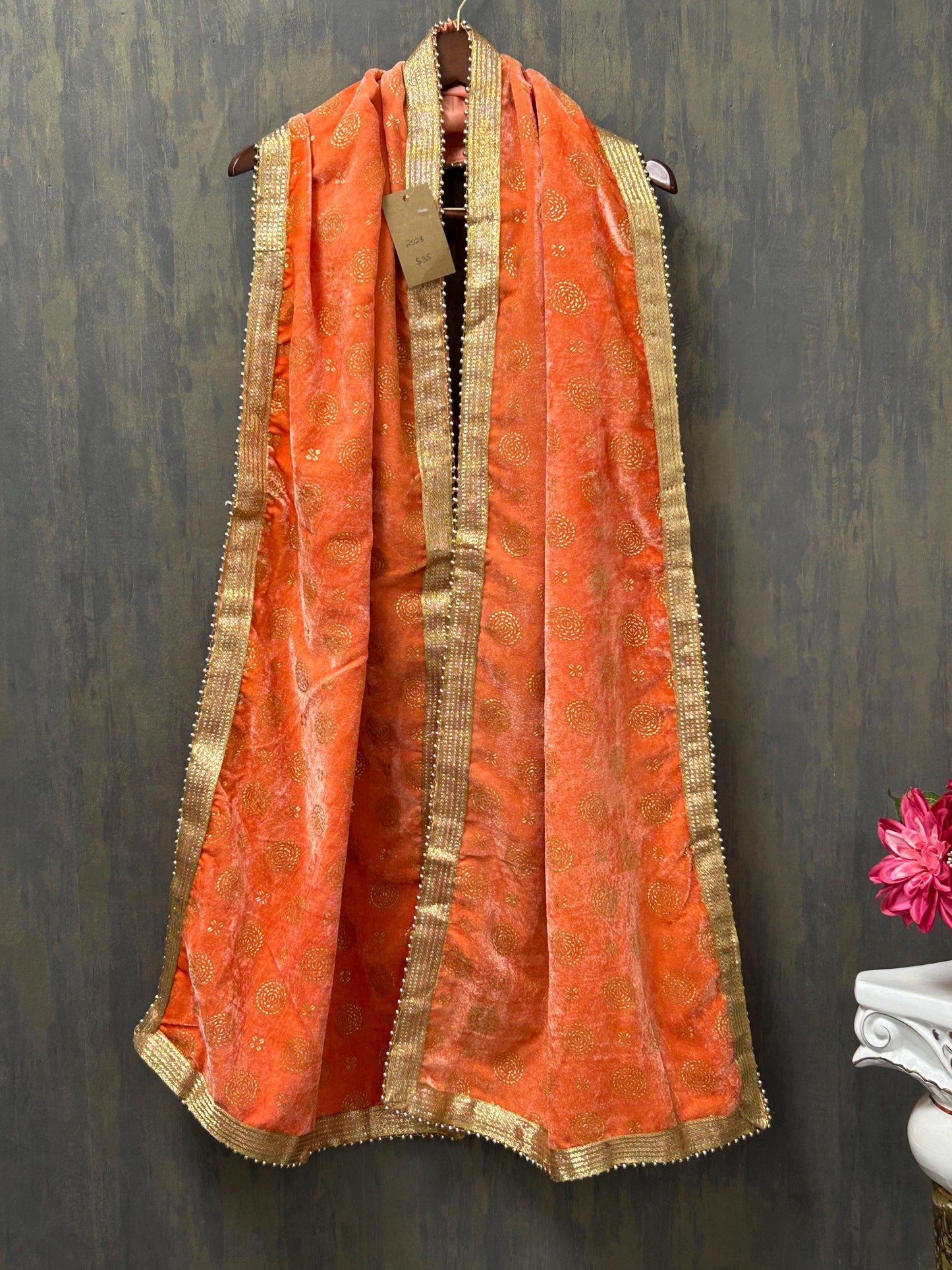 Mens dupatta | velvet dupatta