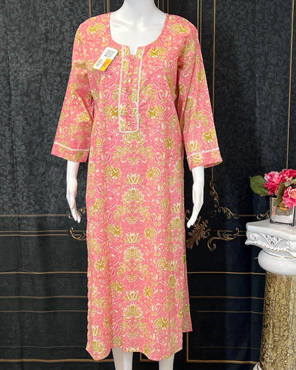 Cotton kurti | printed cotton kurti | Indian salwar suit - Kurti Connection USA