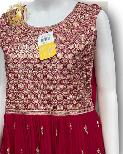 Georgette long kurti - Kurti Connection USA