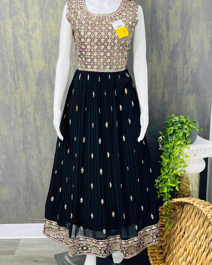 Georgette long kurti - Kurti Connection USA
