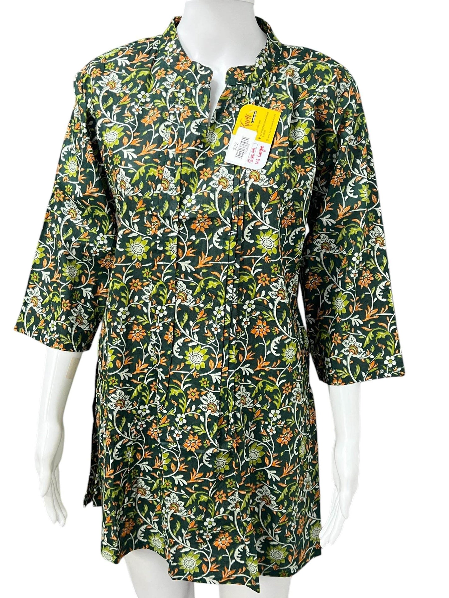 Cotton Short Kurti - Kurti Connection USA