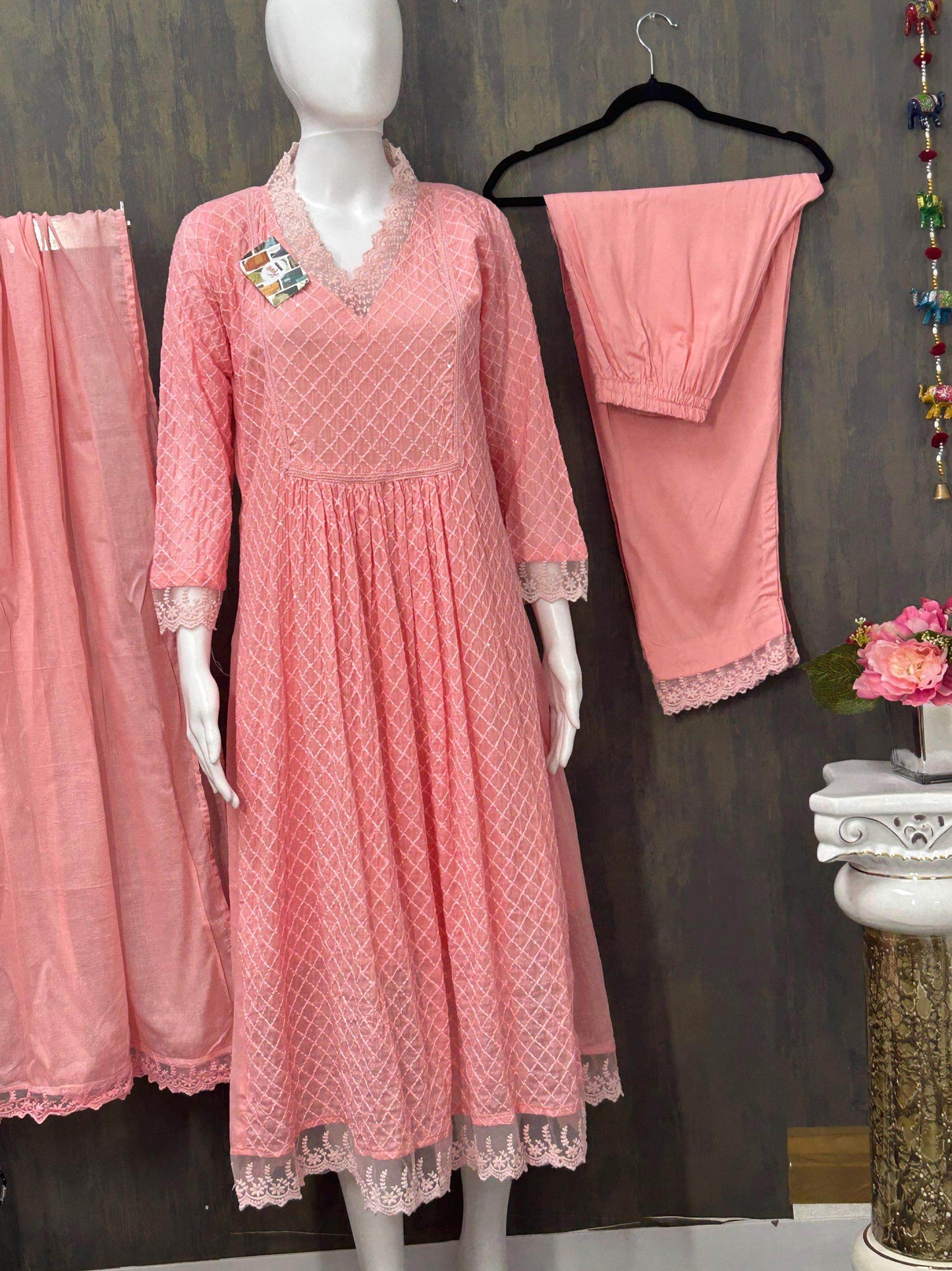 Cotton Kurti pant set - Kurti Connection USA