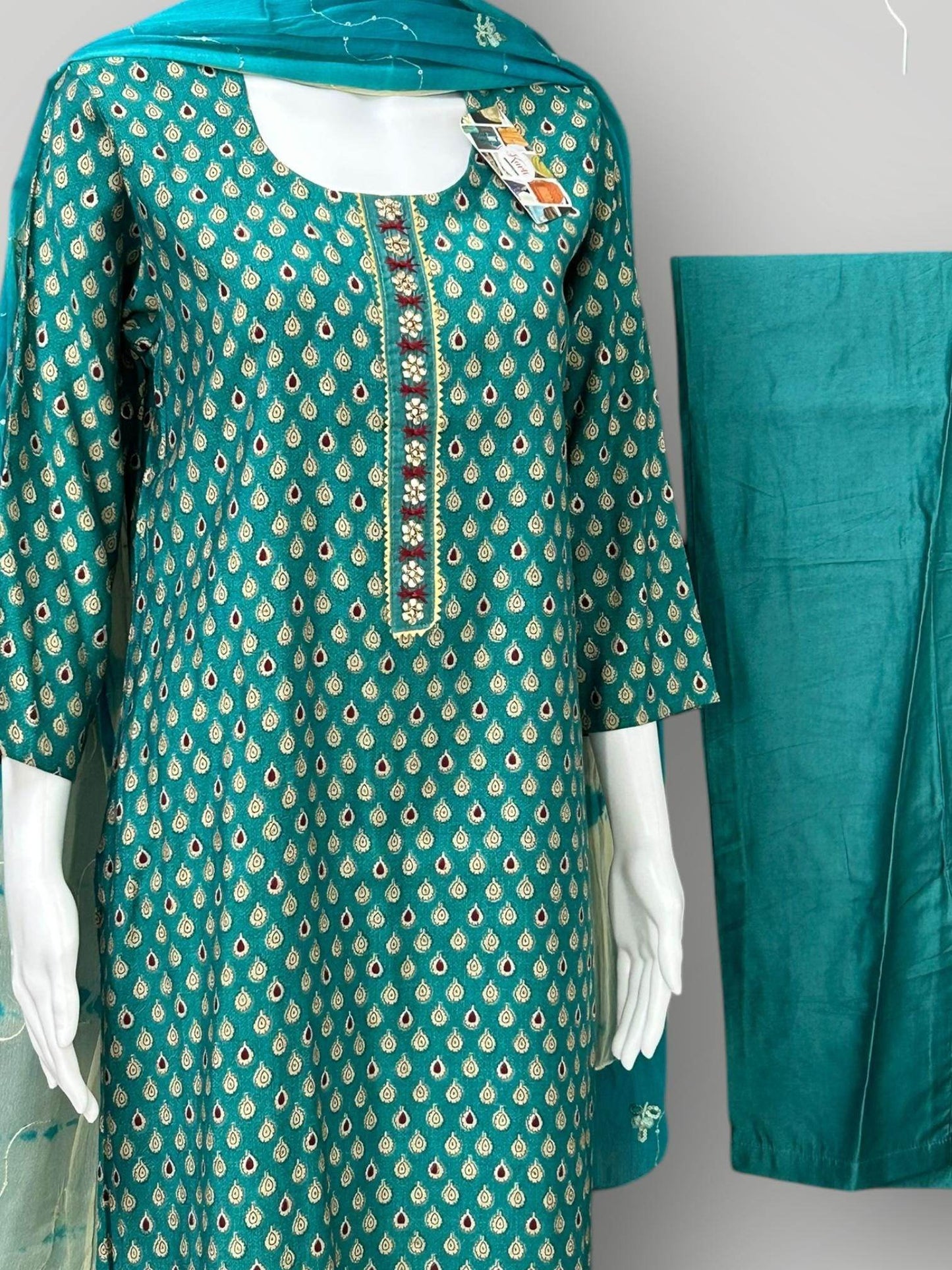 Modal silk kurti set - Kurti Connection USA