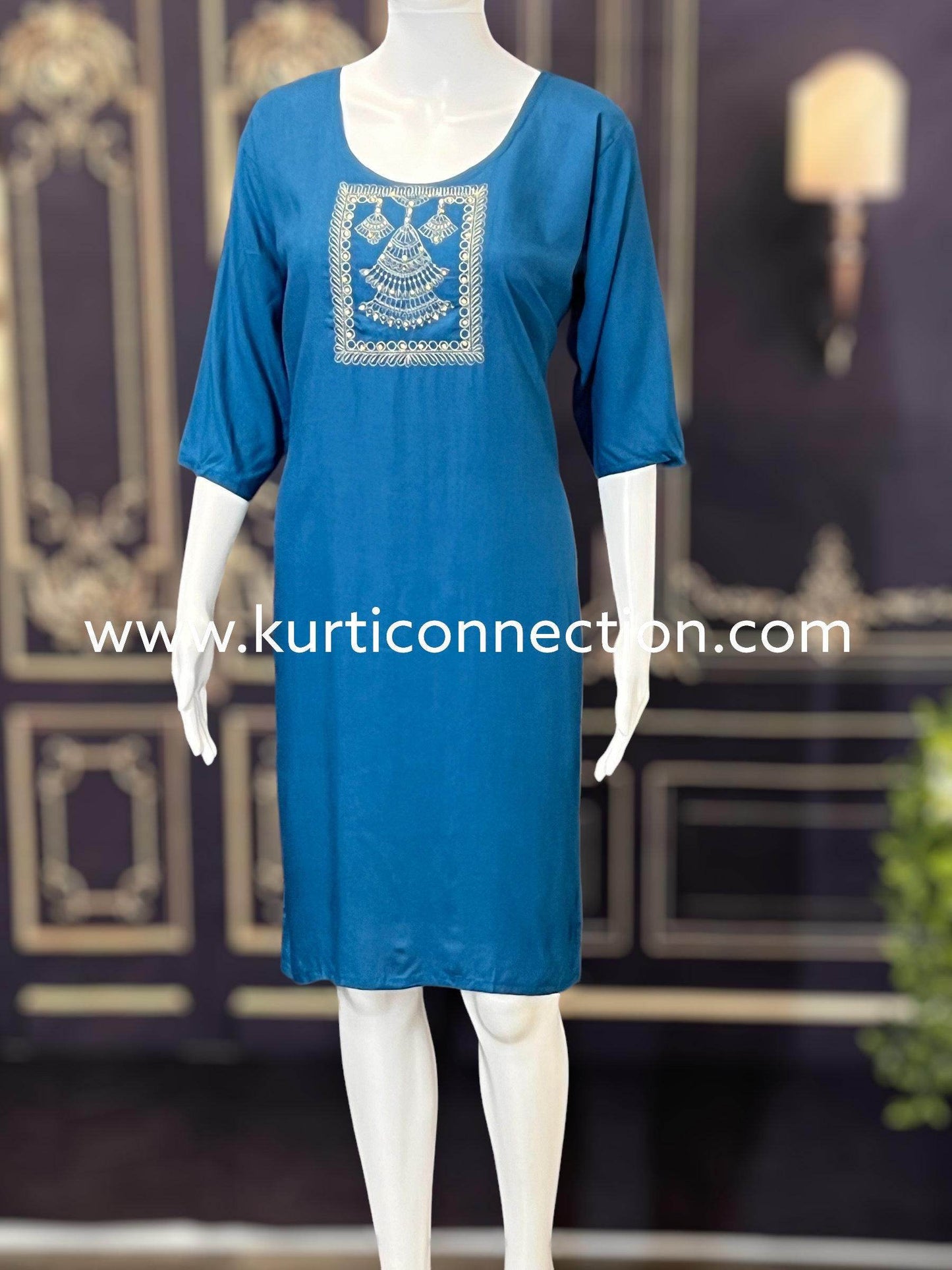 Rayon Kurti | Daily wear kurti - Kurti Connection USA