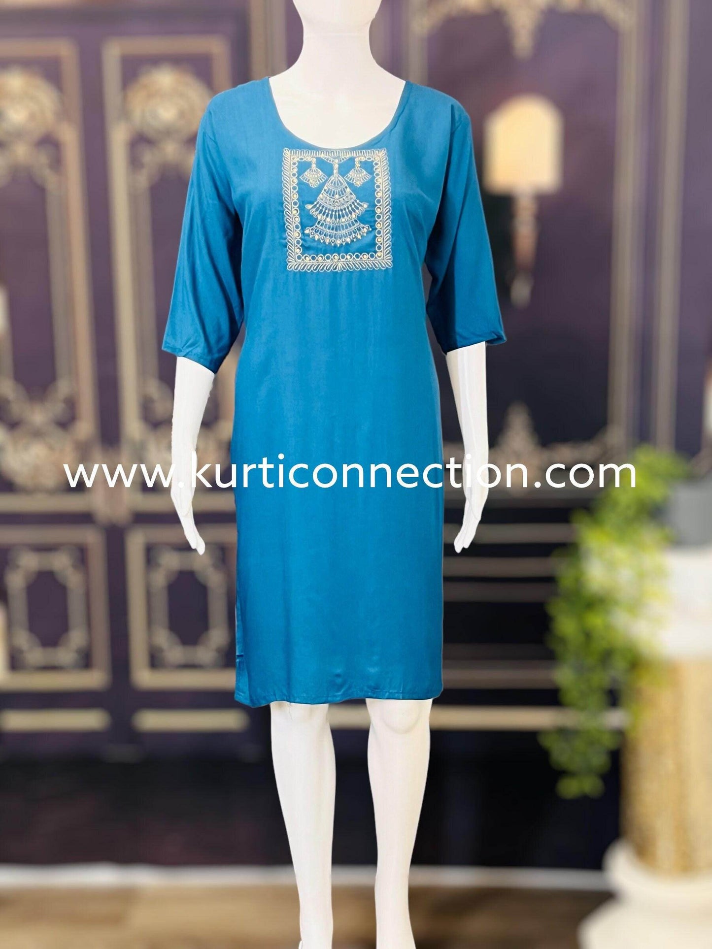 Rayon Kurti | Daily wear kurti - Kurti Connection USA