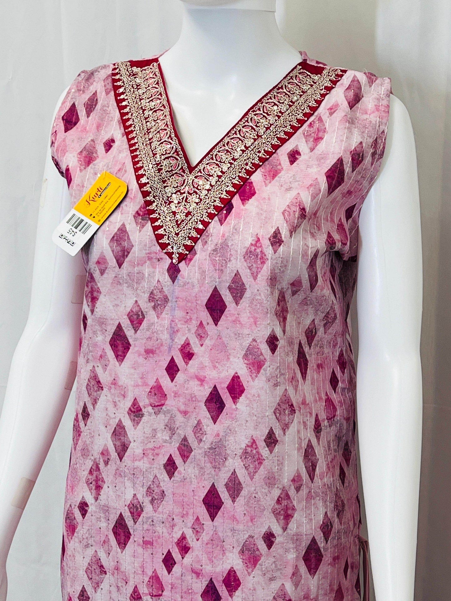 Georgette kurti | tunic - Kurti Connection USA