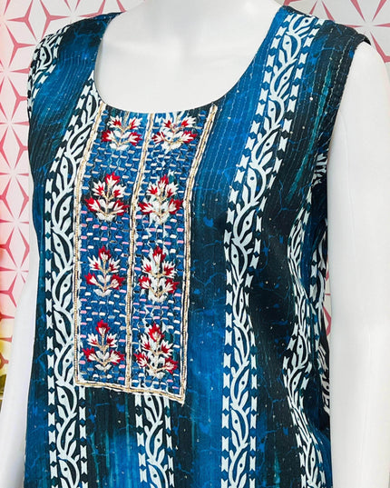 Fancy sequin work Kurti - Kurti Connection USA