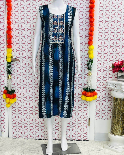 Fancy sequin work Kurti - Kurti Connection USA