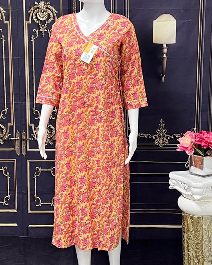Mulmul cotton Kurti - Kurti Connection USA