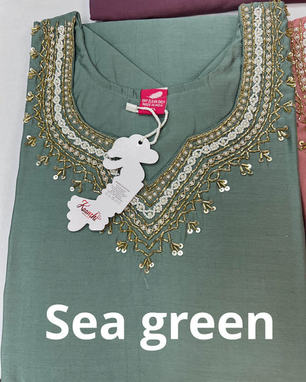 Modal silk kurtis - Kurti Connection USA