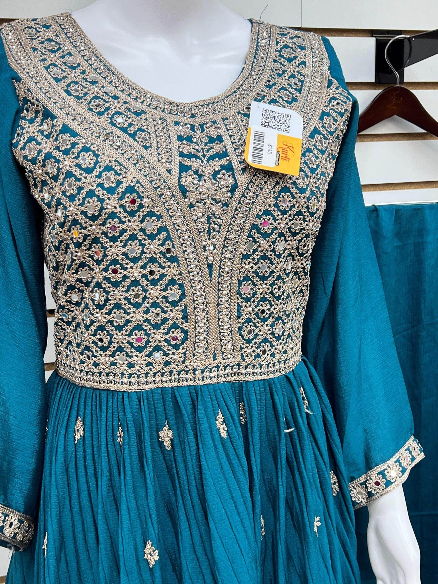 Silk kurti set - Kurti Connection USA