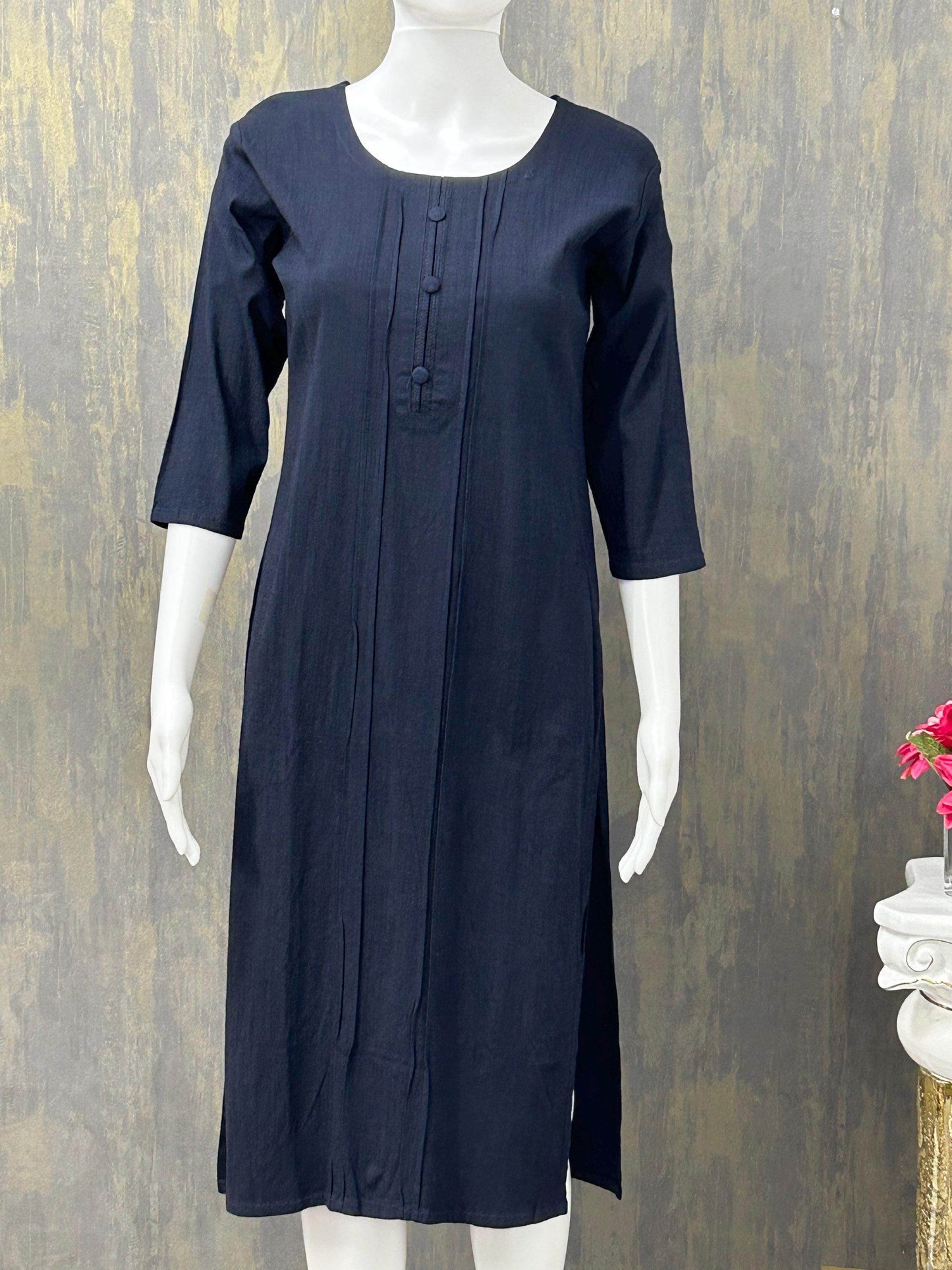 Strechable Cotton Kurti - Kurti Connection USA