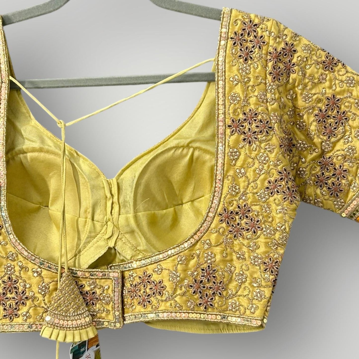 Golden Blouse | sabyasachi cut blouse