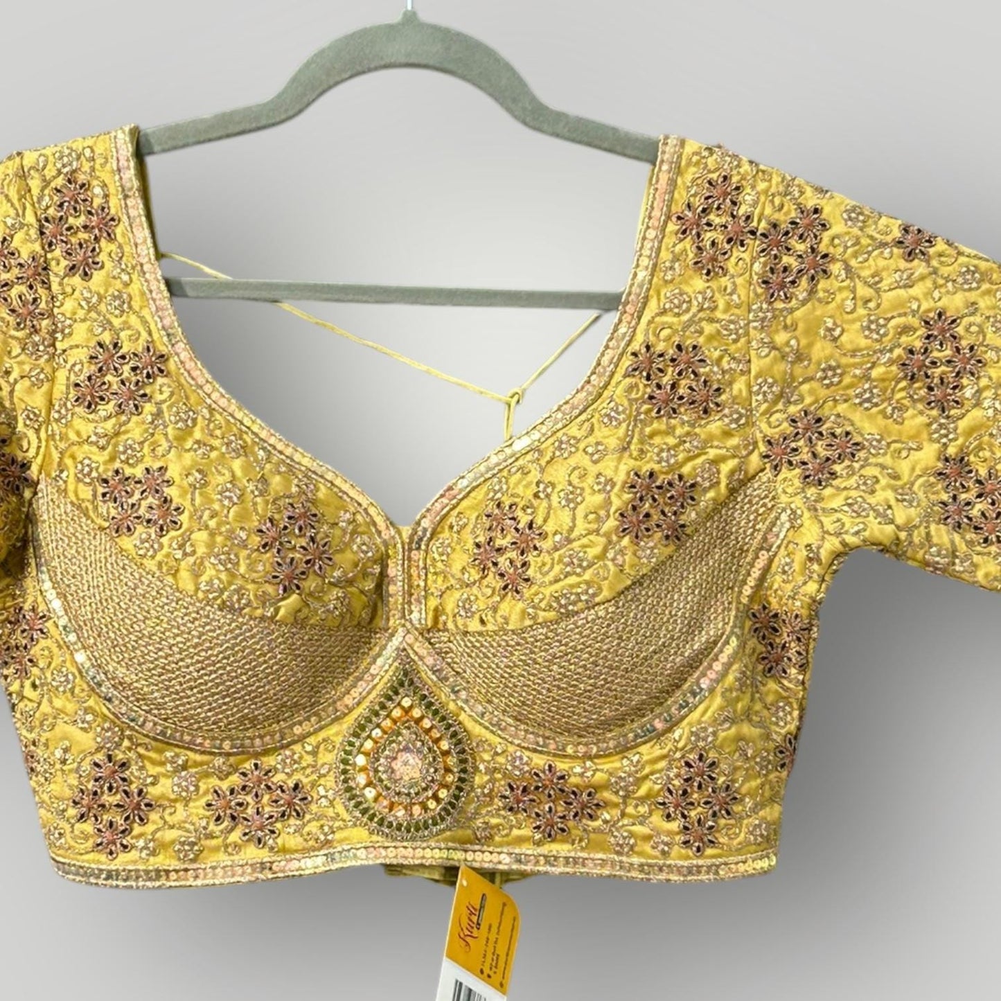Golden Blouse | sabyasachi cut blouse