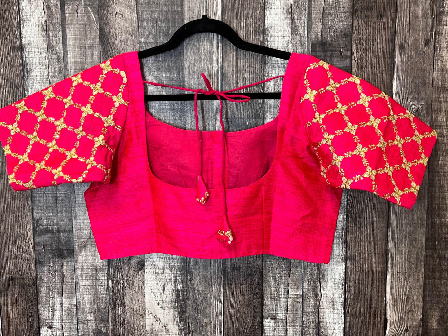 Raw silk blouse