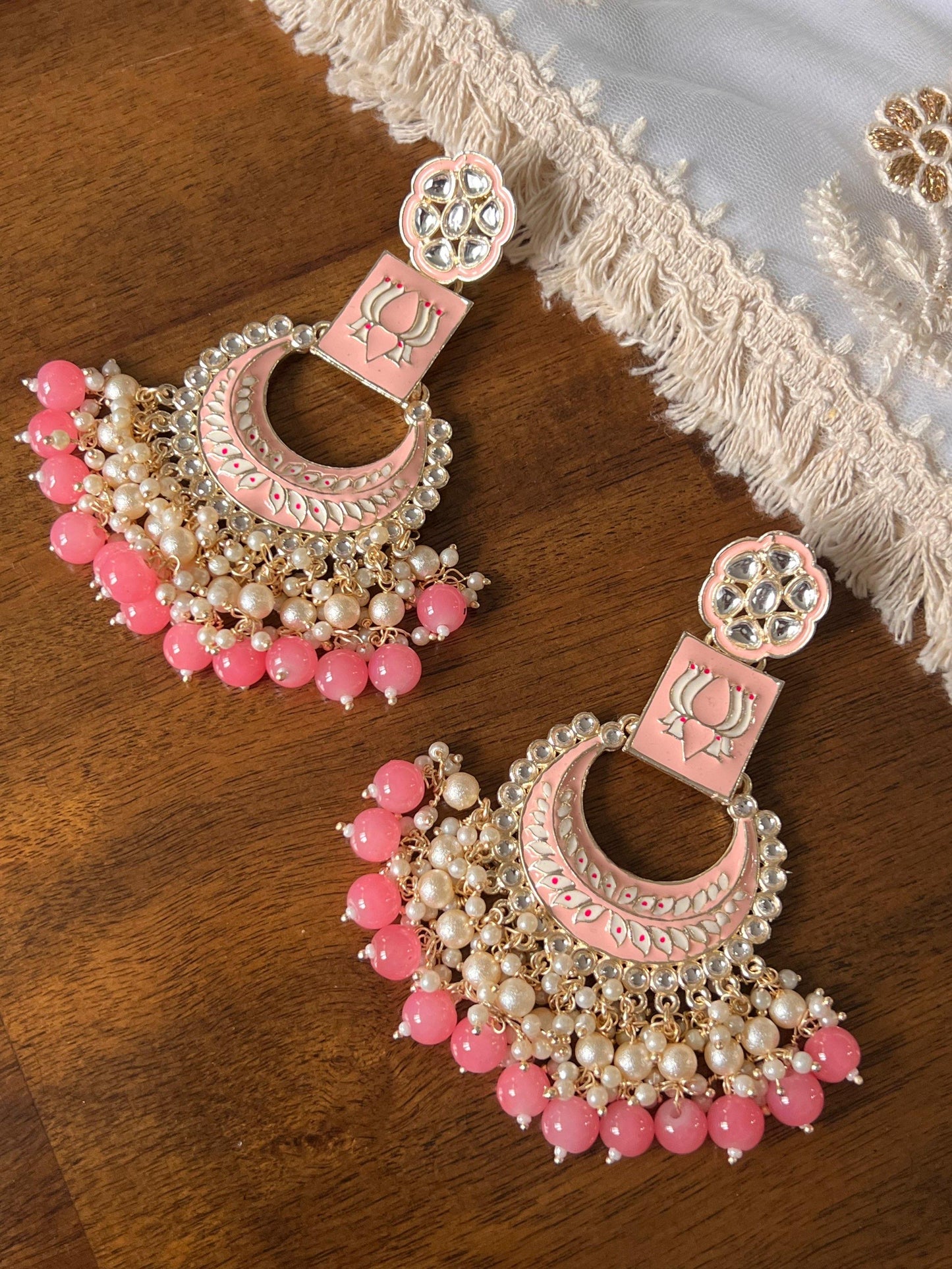 Meenakari earrings