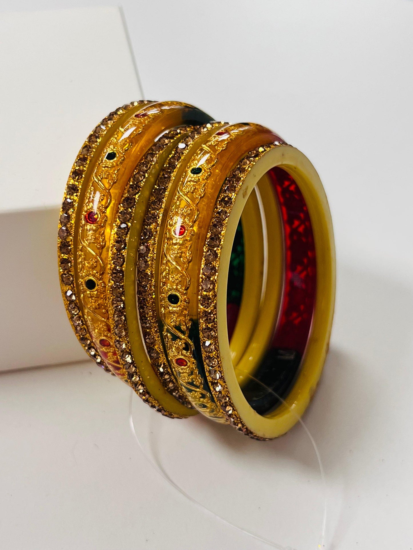 Multi color stone bangles
