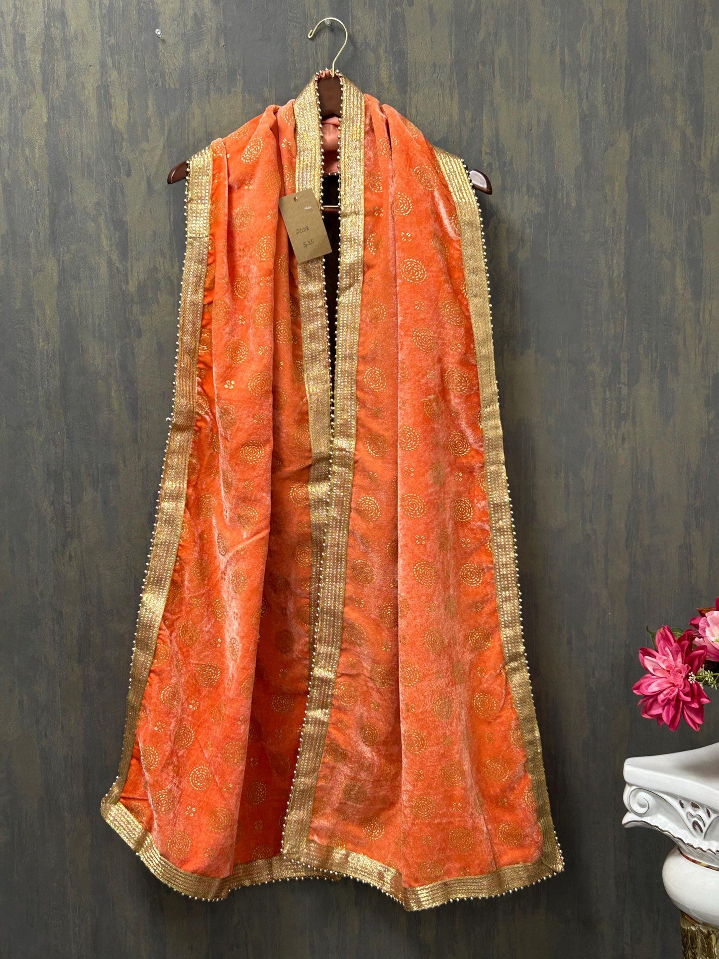 Mens dupatta | velvet dupatta