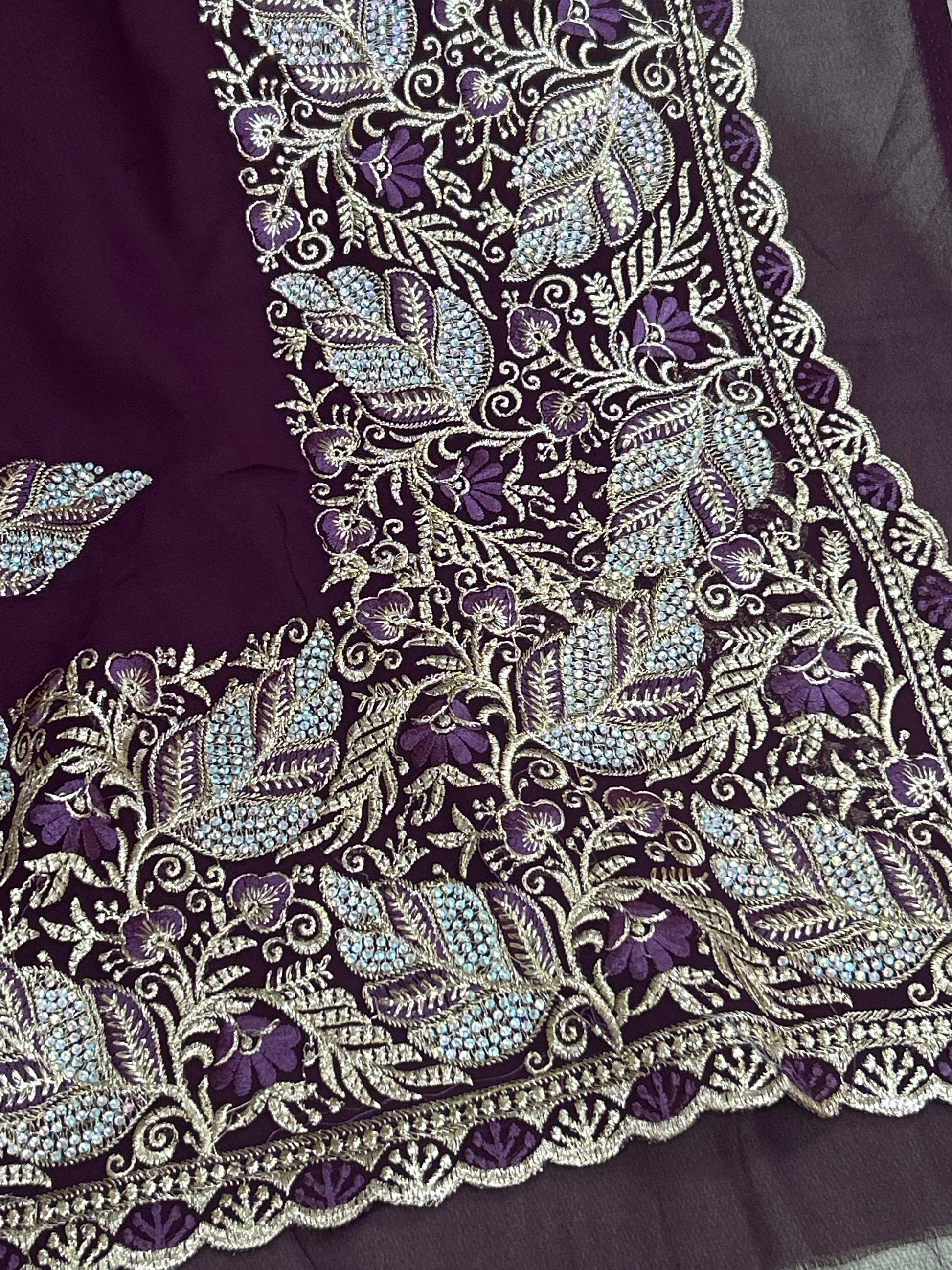 Heavy party wear saree by Kurti Connection USA