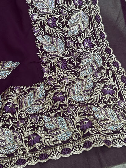 Heavy party wear saree by Kurti Connection USA