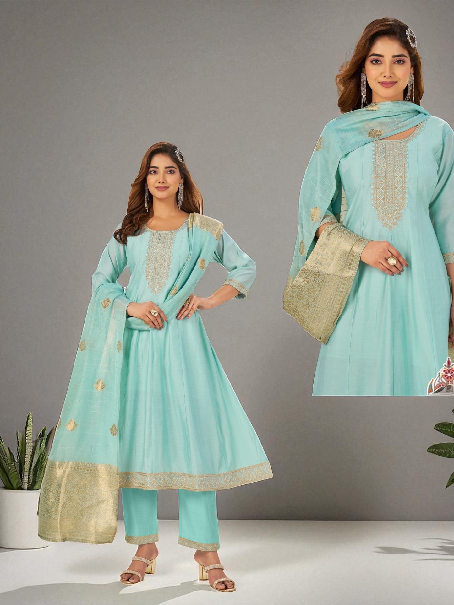 Plus size Kurti set