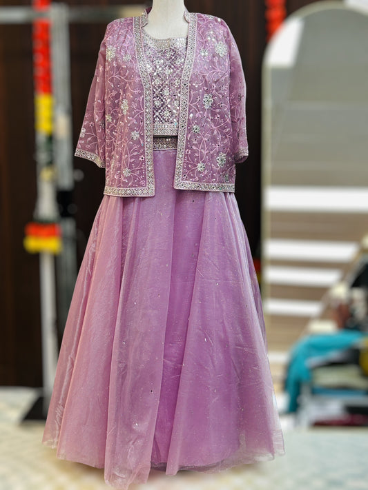 Tissue organza lehenga Choli set
