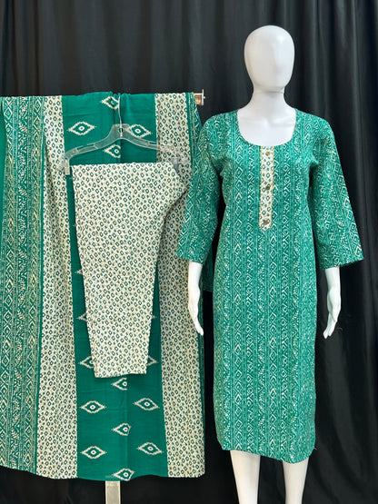 Cotton salwar suit / printed salwar suit