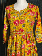 Rayon long kurti | digital print by Kurti Connection USA