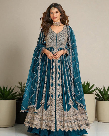 Wedding collection: Mirza: heavy party wear Anarkali dresses