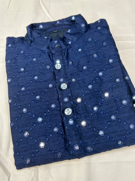 Mirror work kurta for boys