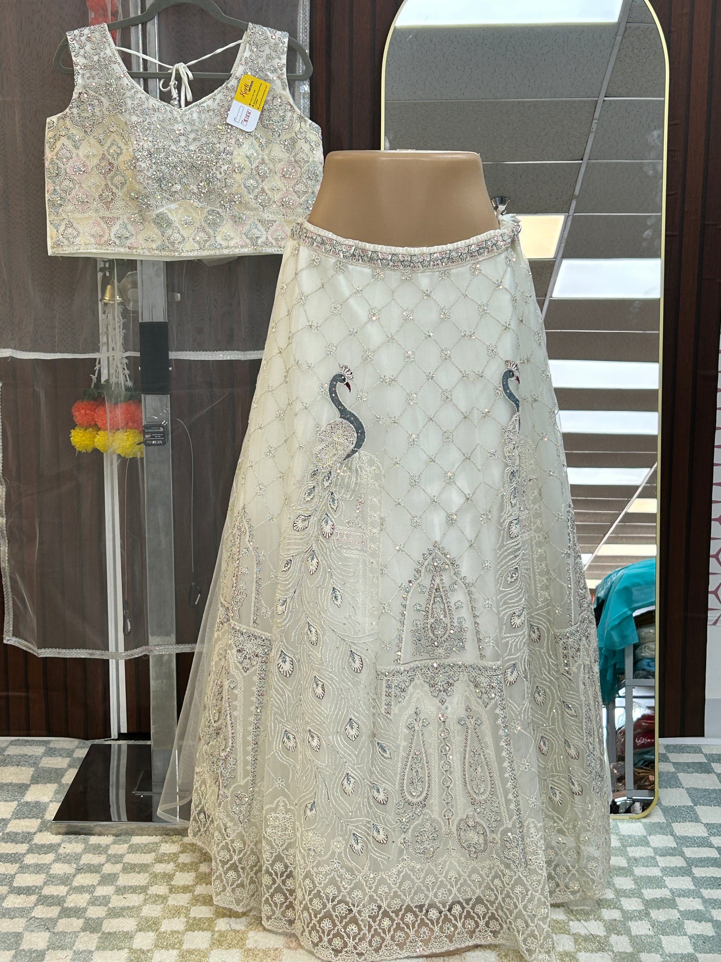 Off white lehenga Choli set