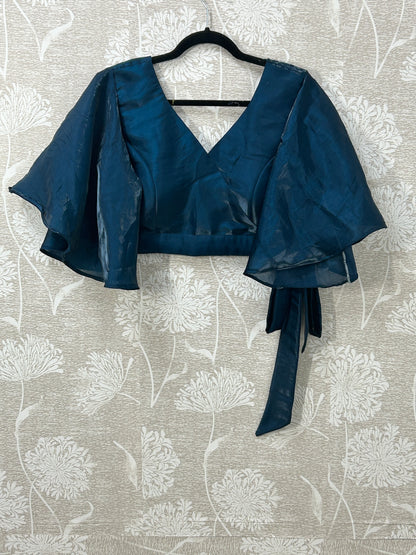 Butterfly sleeves blouse