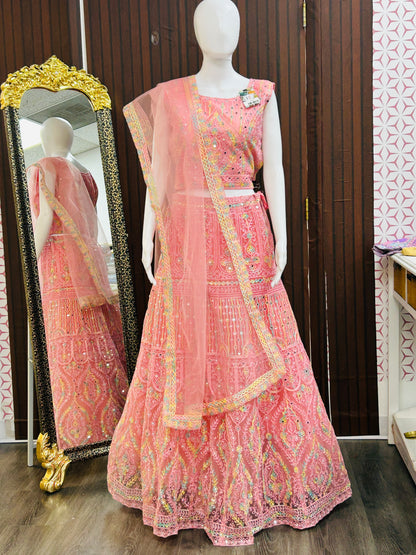 Pink lehenga set