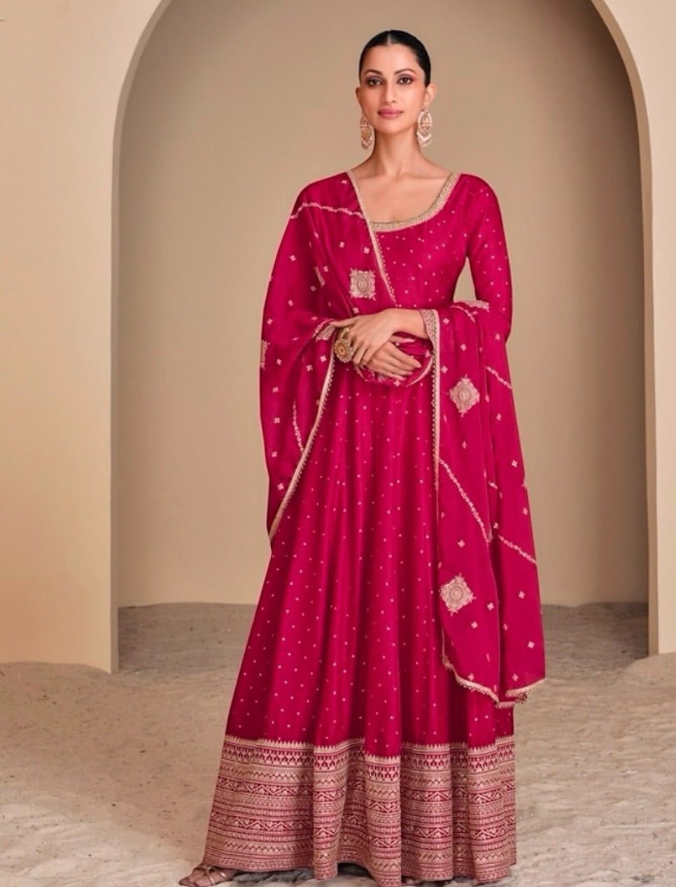 Leela: Long Anarkali dress
