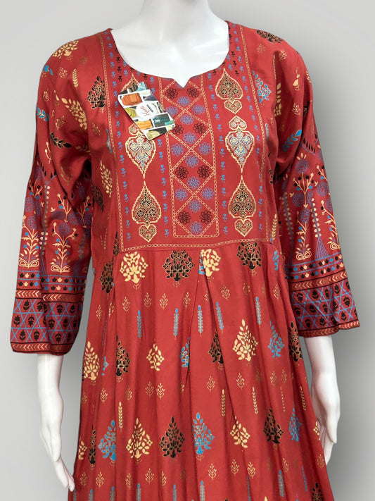 Rayon long kurti