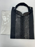 Black : Kurta pajama set by Kurti Connection USA