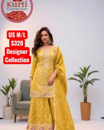 Gemini : Silk sharara sets