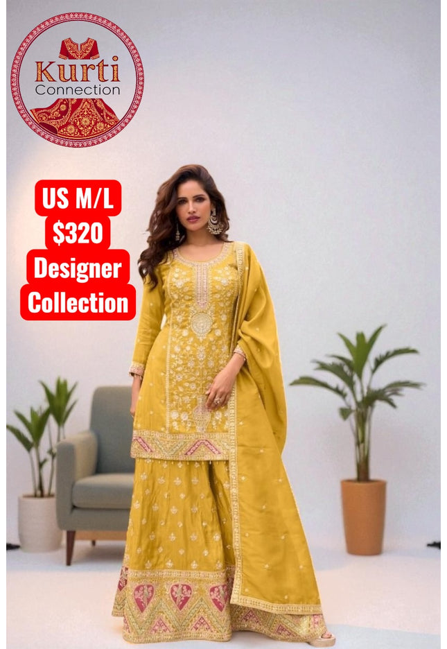 Gemini : Silk sharara sets